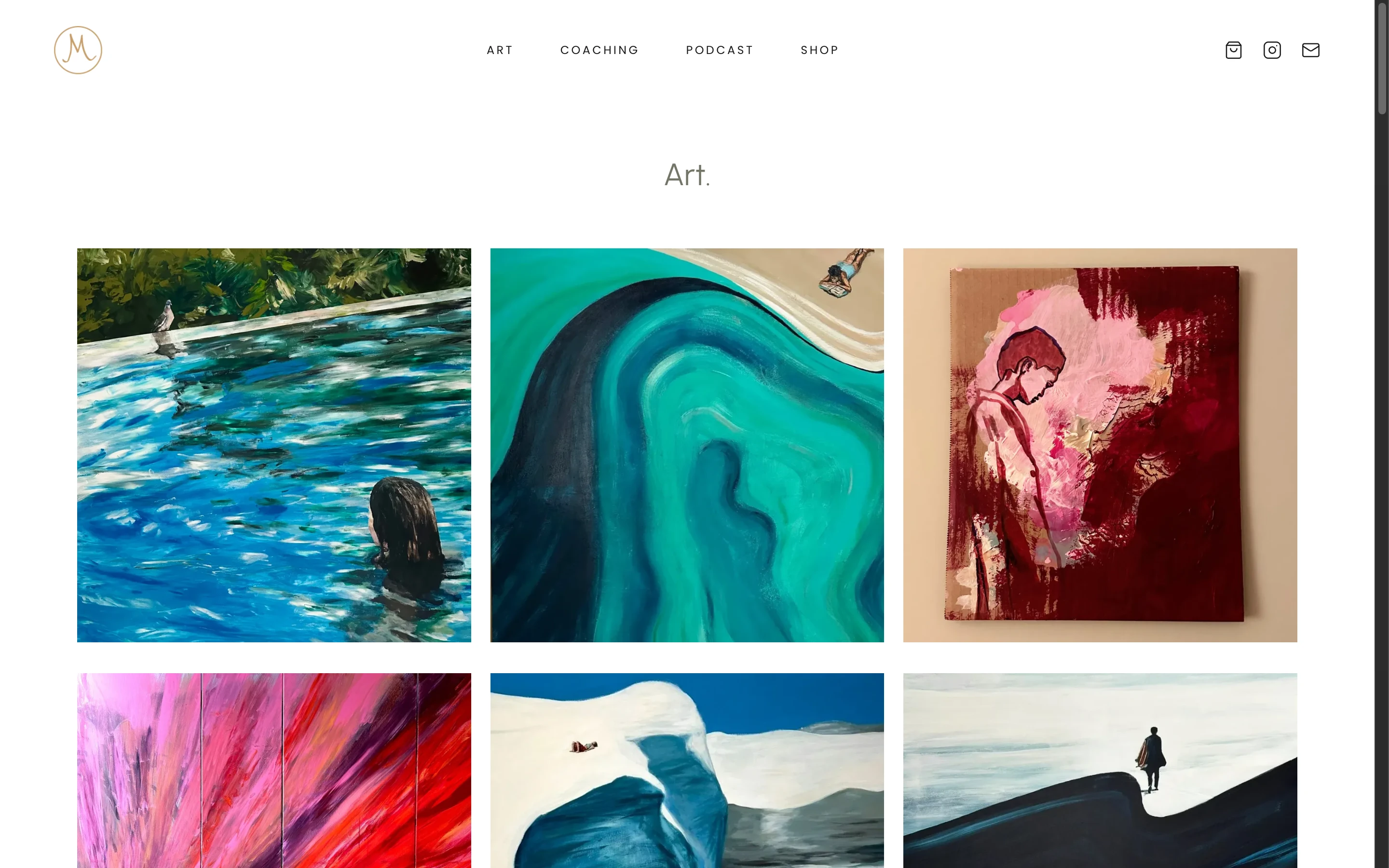Marie Mewes website — a contemporary artist’s portfolio and atelier